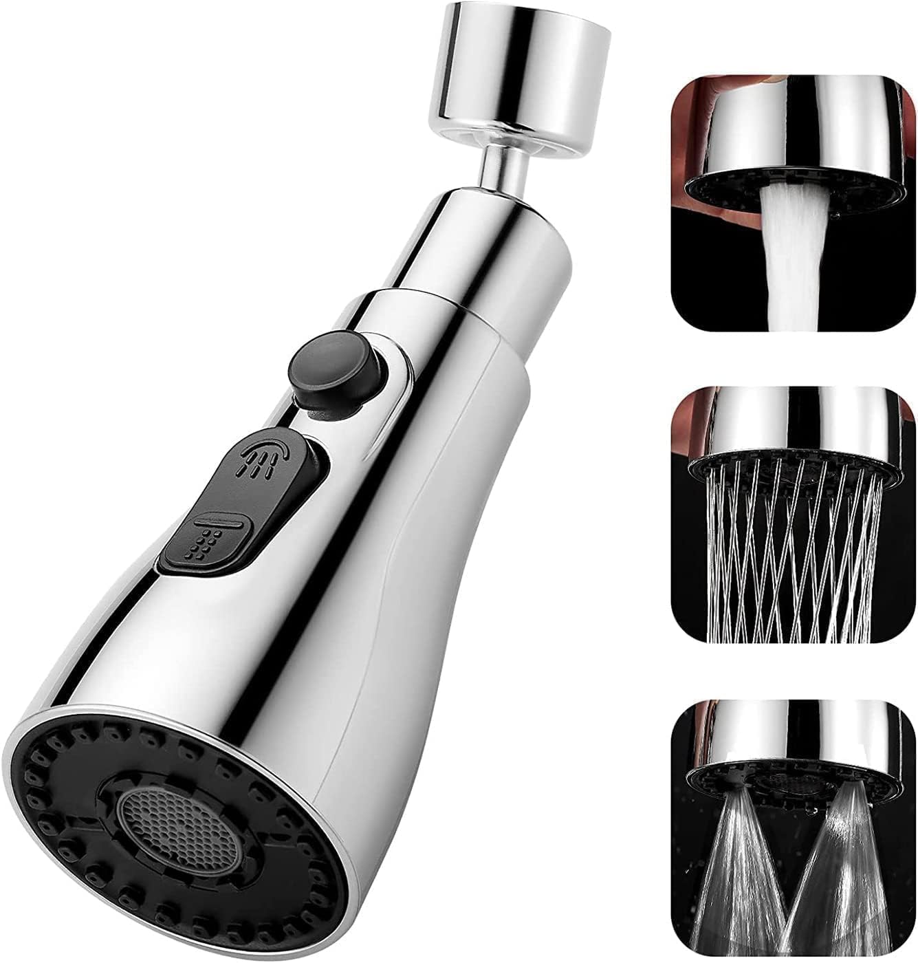 AquaFlex 360° Rotating Tap Extender—featuring versatile spray modes and water-saving technology for effortless, splash-free cleaning.