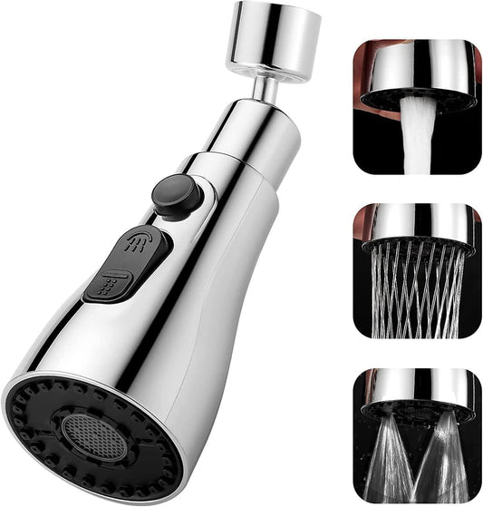 AquaFlex 360° Rotating Tap Extender—featuring versatile spray modes and water-saving technology for effortless, splash-free cleaning.
