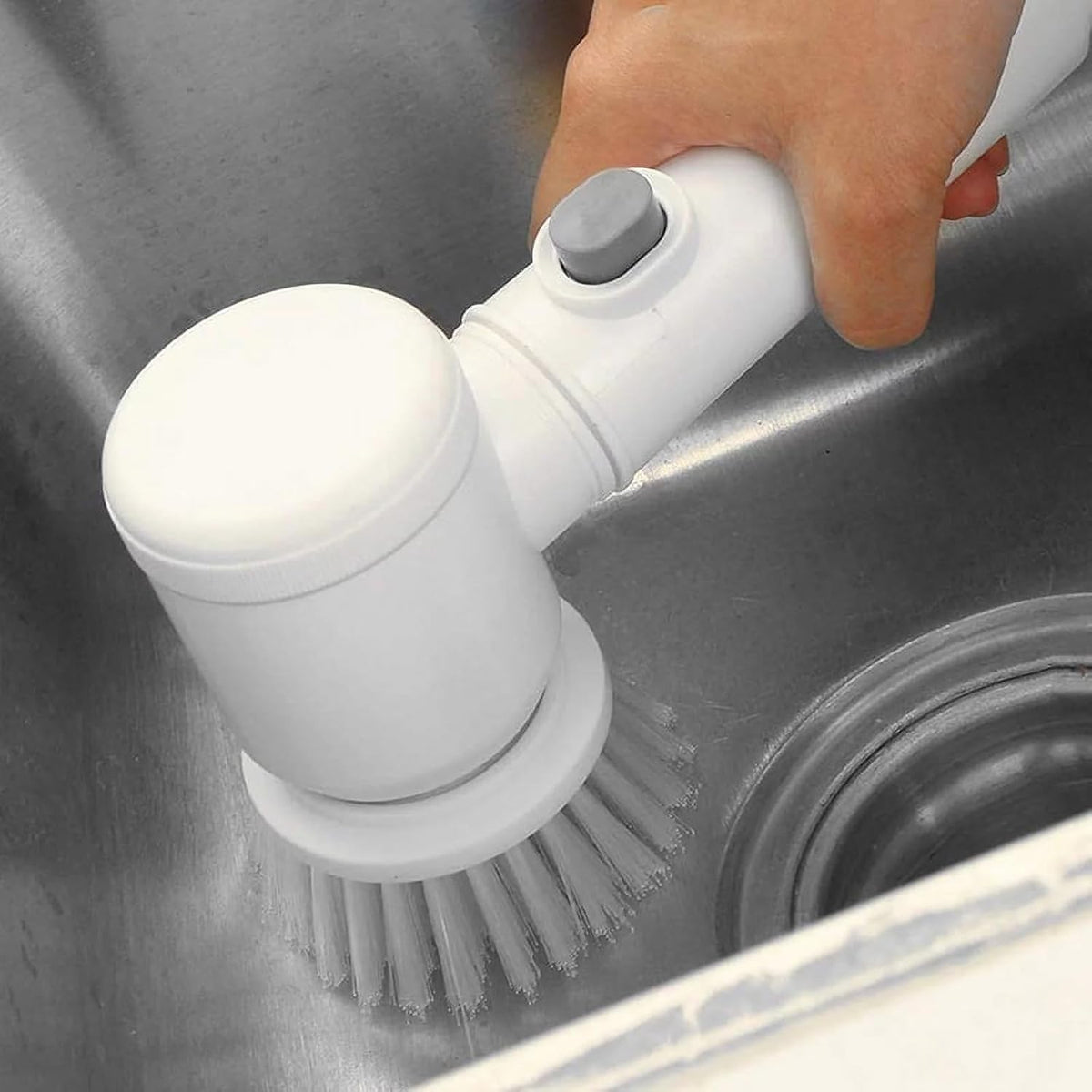 AquaFlex Electric Spin Scrubber – 5-in-1 Multi-Purpose Cleaning Brush
