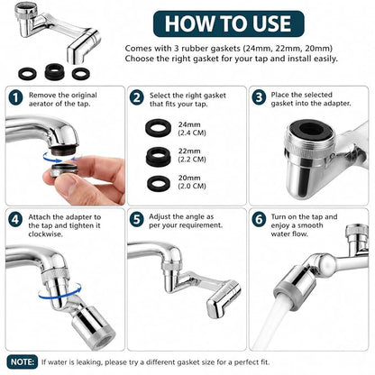AquaFlex™ 1080° Rotating Faucet Extender